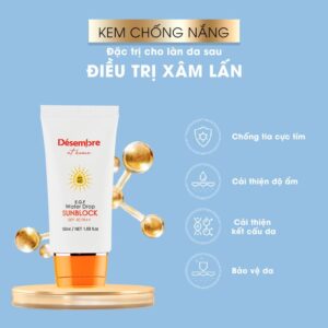 Kem Chống Nắng Tái Tạo Da EGF Désembre E.G.F Water Drop Sunblock SPF40 50ml